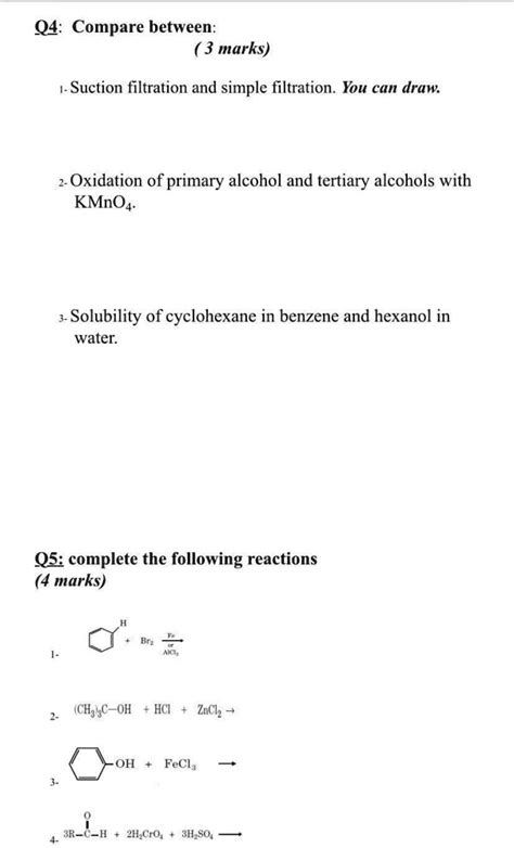 Solved Q4compare Between 3marks I Suction Filtration And Simple