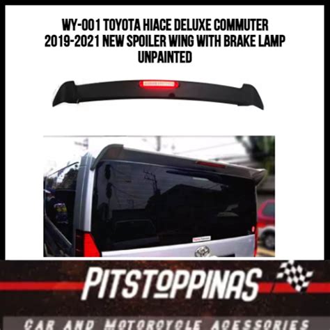 Wy Toyota Hiace Deluxe Commuter New Spoiler Wing With