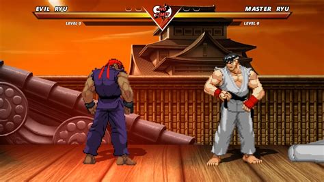 EVIL RYU Vs MASTER RYU The Most Epic Fight YouTube