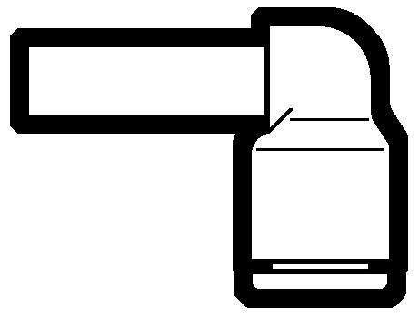 High Performance Polymer Push To Connect Stem To Tube Adapter Elbows On