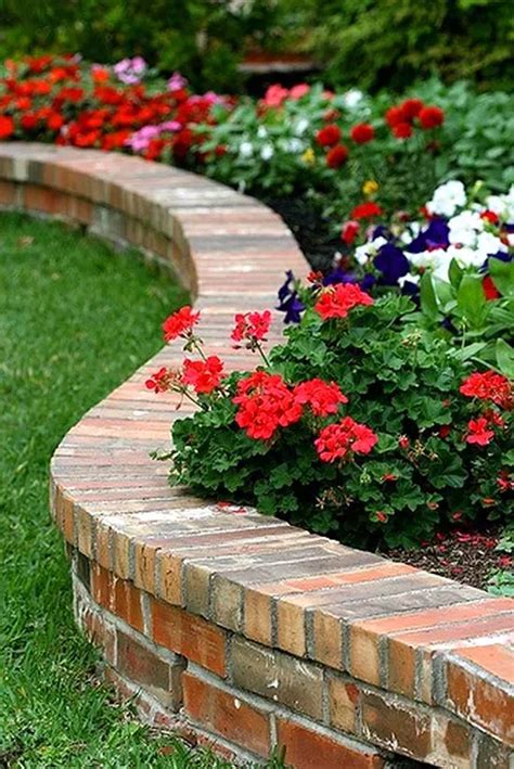 14 Brick Flower Bed Design Ideas You Can Replicate Instantly | Decor ...