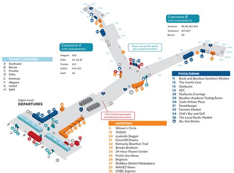 Louisville Airport Departures SDF - ️ - Kentucky, US