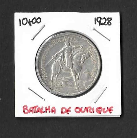 Moeda de 10 Escudos Portugal 1928 Póvoa De Santa Iria E Forte Da Casa