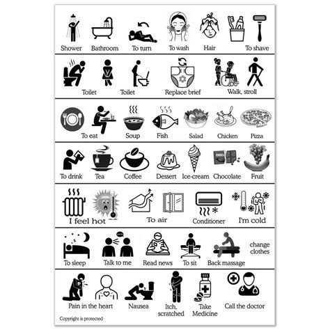 Poster Communication Table For Stroke Patient With Aphasia Dysphasia