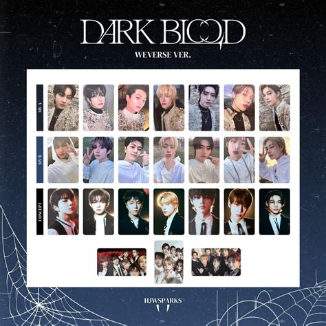 Enhypen Dark Blood Weverse Ver Official Photocard Ebay