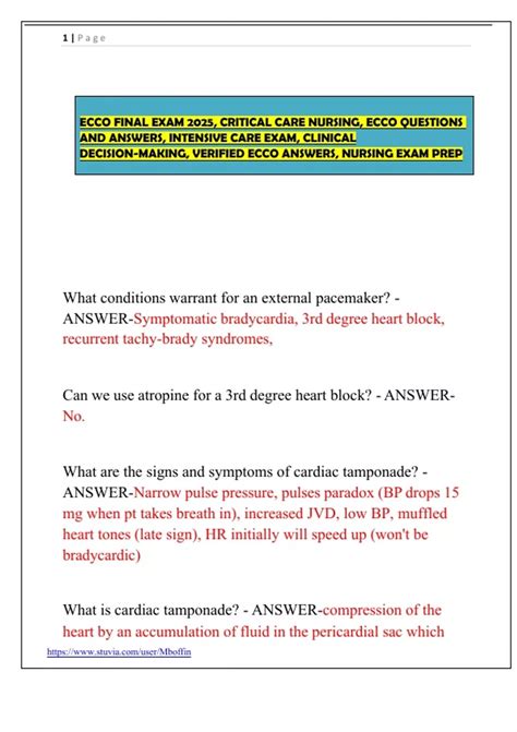 Intensive Care Mcq Exam 3