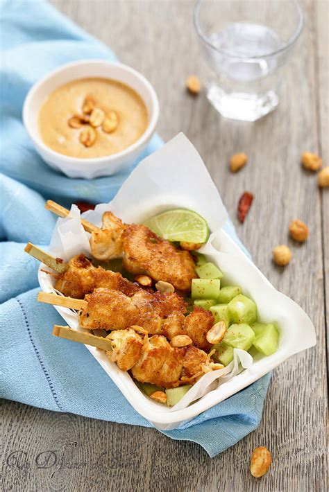 Brochettes De Poulet Sauce Satay Un D Jeuner De Soleil