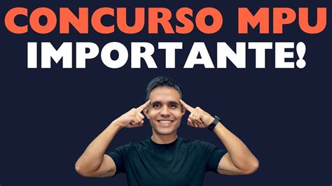 Concurso MPU Edital Para TODOS OS CARGOS No FIM DE 2024 YouTube