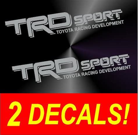 Trd Sport Vinyl Decal Vinyl Stickers Black Toyota Racing Etsy