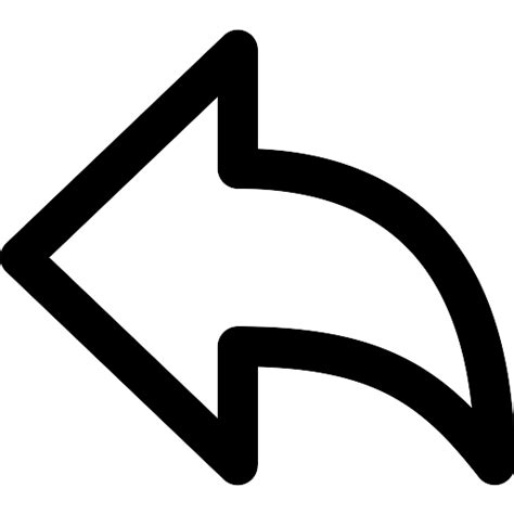 arrow undo outline icon svg png