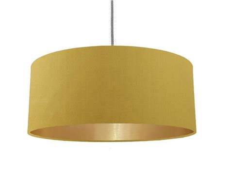 Handmade Dark Gold Fabric Lampshade Six Brushed Metallic Etsy Fabric Lampshade Gold Fabric