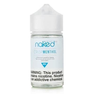 Crisp Menthol By Naked 100 Menthol E Liquid 60ml 7 99