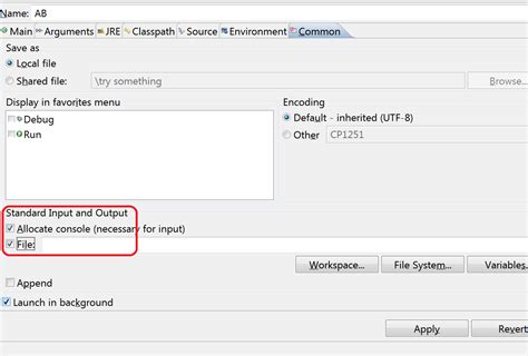 Separate Stdin And Stdout File In Eclipse Stack Overflow