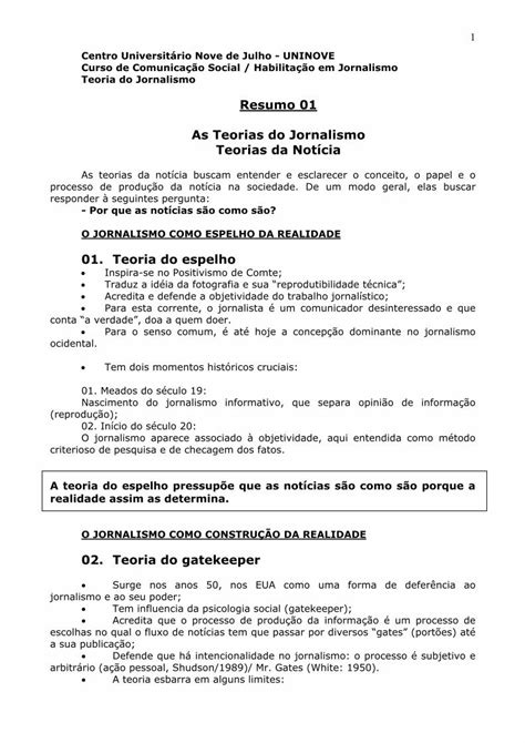 PDF As Teorias Do Jornalismo DOKUMEN TIPS