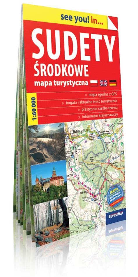 Sudety Środkowe Mapa turystyczna Opracowanie zbiorowe Książka w