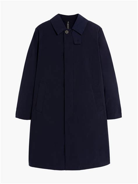 Newington Navy Eco Dry Coat Mackintosh