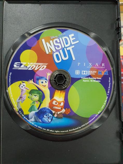 DVD Inside Out Disney Pixar Hobbies Toys Music Media CDs