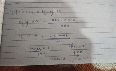 13 Calcium Carbonate Reacts With 50 Mathrm ML Of 0 2 Mathrm MHCl As