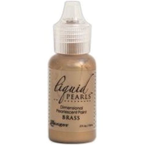 Ranger Liquid Pearls Dimensional Pearlescent Paint Brass Lpl