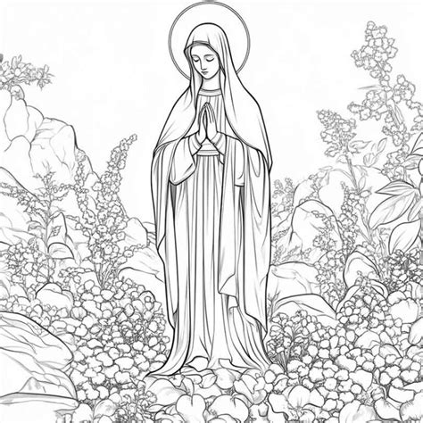 Nossa Senhora Da Penha Desenho - Desenhos GRÁTIS de Nossa Senhora da Penha para Imprimir e Colorir/Pintar