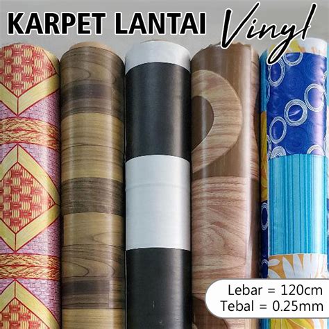 Jual Karpet Lantaimeja Plastikvinyl Lebar 120cm X Panjang Per 50cm