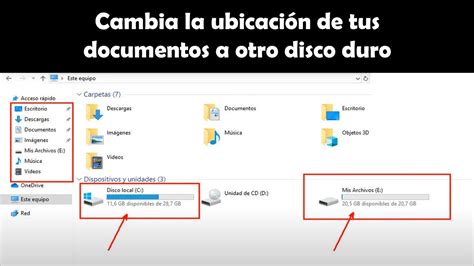 Cambiar la UBICACIÓN de Descargas Documentos imágenes Videos del