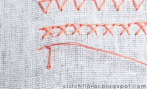 Buttonhole stitch Lesson 2: variations - Stitch Floral