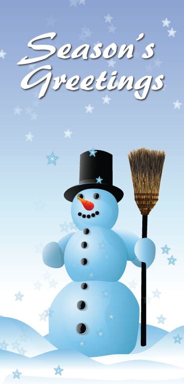 Snowman Banner | LutheranBanners.com