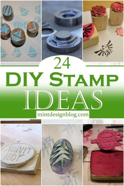 24 DIY Stamp Ideas - How Do You Make a Homemade Stamp - Mint Design Blog