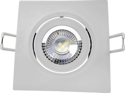 Spot Led 3w Quadrado Bivolt 3000k Branco Quenteavant Br