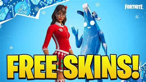 How To Get Free Skins From The Fortnite Winterfest Claim Now 👀 Youtube