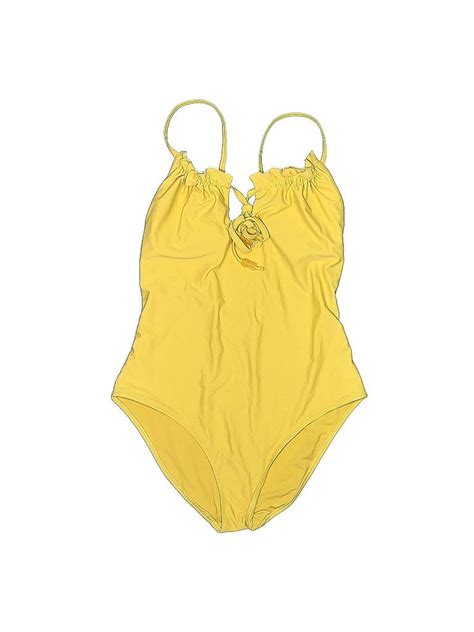 Aerie Solid Tropical Yellow One Piece Swimsuit Size S 42 Off Thredup