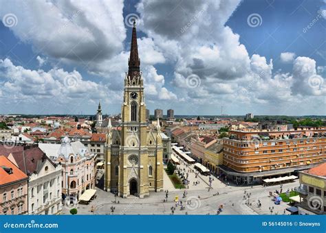 Novi Sad City in Vojvodina, Serbia - Church of the Name of Mary Stock ...