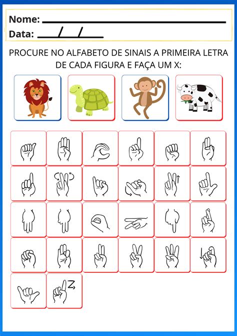 Atividades De Libras Atividades Educativas S Escola