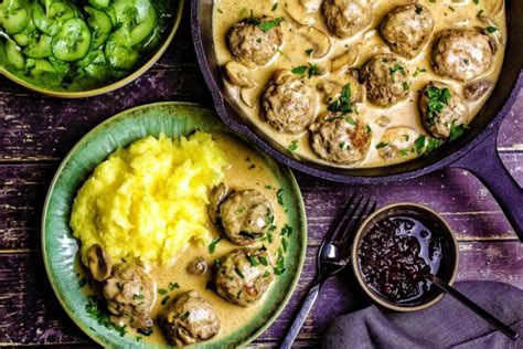 Köttbullar Rezept schwedische Hackbällchen