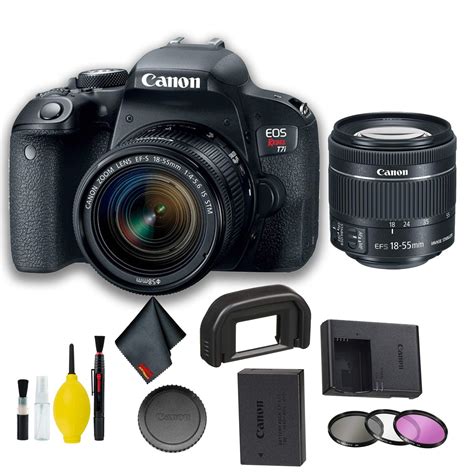 Canon Eos Rebel T7i Dslr Camera With 18 55mm Lens International Model Basic Kit