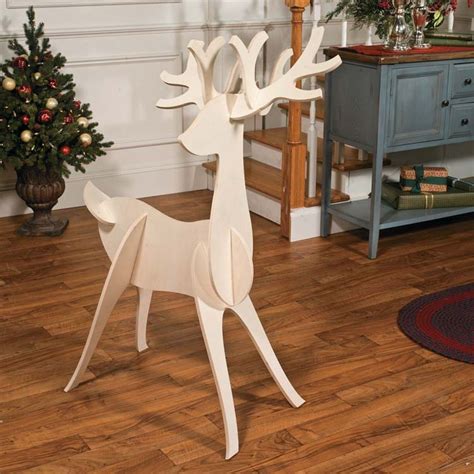 Reindeer Decorations Wooden Reindeer Decor