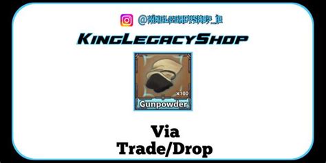 Buy Material 100 gunpowder - king legacy King Legacy Roblox 2854962 ...