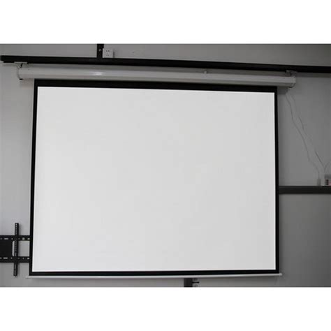 Jual Screen Projector Motorized Wall 120 Inch Layar Proyektor Remot 120