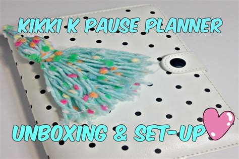 KIKKI K Pause Planner Unboxing Kikki K Planner Set Up YouTube