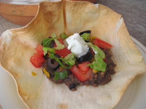 How To Make Baked Taco Salad Shell Bowls Recipe - Food.com