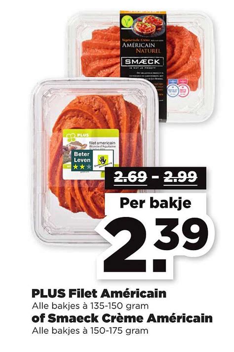 PLUS Filet Américain Of Smaeck Crème Américain Aanbieding bij PLUS