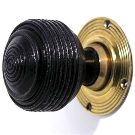 Solid Ebonised Edwardian Door Knob