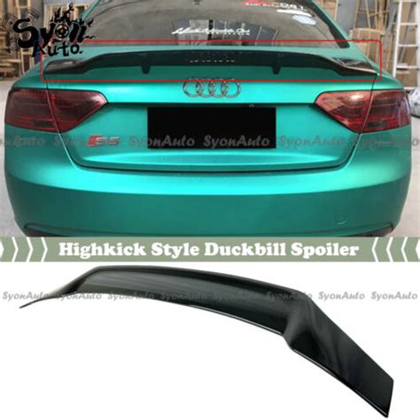 Fits Audi B A S Gloss Black Highkick Duckbill Rear Trunk