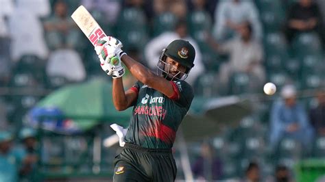 Asia Cup 2023 Najmul Hossain Shanto Slams Second Century Of ODI Career