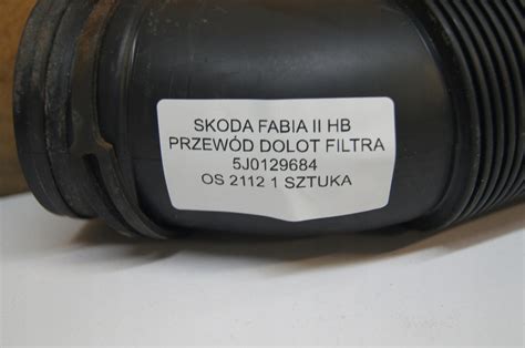 SKODA FABIA II HB PRZEWÓD DOLOT FILTRA 5J0129684 12911963122