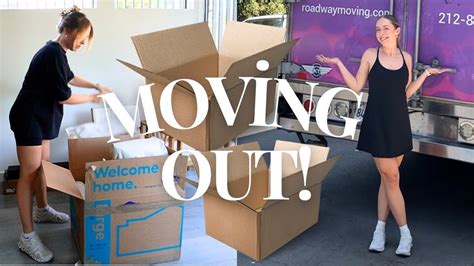 Moving Out Vlog Moving Into My New La Apartment Youtube