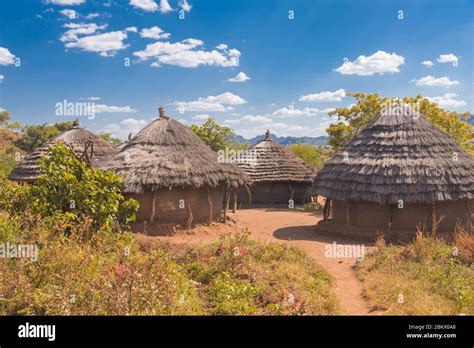 Traditional Village House Karamoja Uganda Stock Photo Alamy