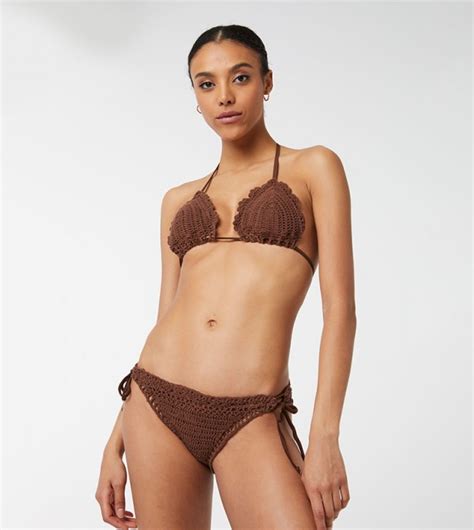 Buy Ardene Crochet Side Tie Bikini Brief In Brown Thstreet Saudi Arabia