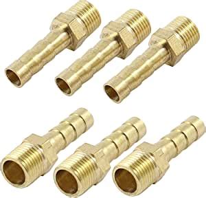 Amazon Uxcell Pcs Brass Mm Hose Barb To Npt Male Threaded